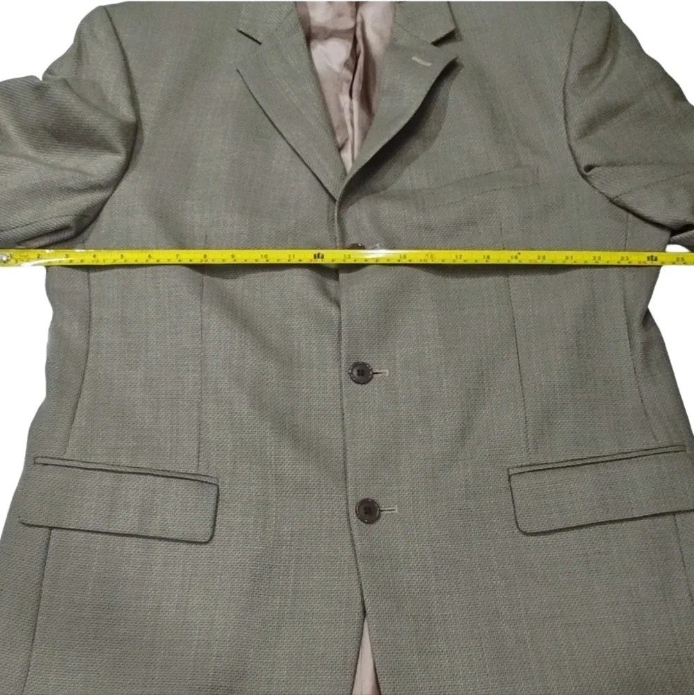 Andrew Fezza Vintage S&K Famous Brands Men's Tan Wool Sportscoat Jacket